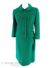 60s Green Wool Suit - front