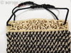 30s Carved Bone and Crochet Purse - handle