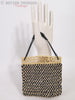 30s Carved Bone and Crochet Purse - with Vera the hand