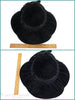 40s/50s New Look Platter Hat in Black Velvet - with ruler