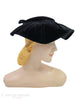 40s/50s New Look Hat in Black Velvet