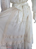 70s/80s Cream Lace Boho dress - skirt back detail