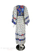 70s Arpeja Batik Caftan Maxi - back full view