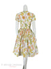 50s/60s whipped cream nylon day dress - back
