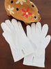 Gants pour petite fille des années 50 avec broderie florale