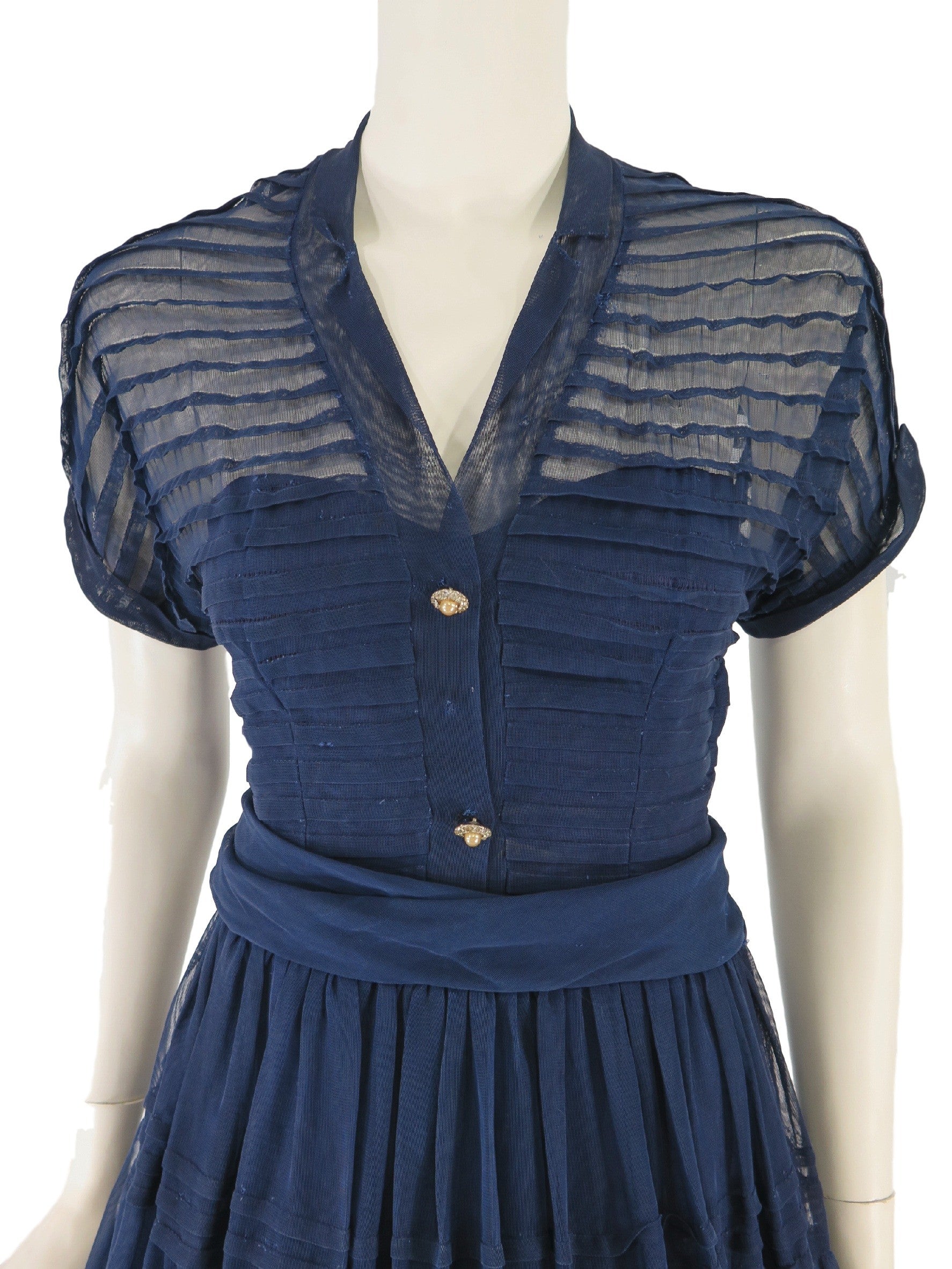 40s/50s Navy Blue Party Dress Better Dresses Vintage 40s/50s Navy Blue Party Dress Better Dresses Vintage