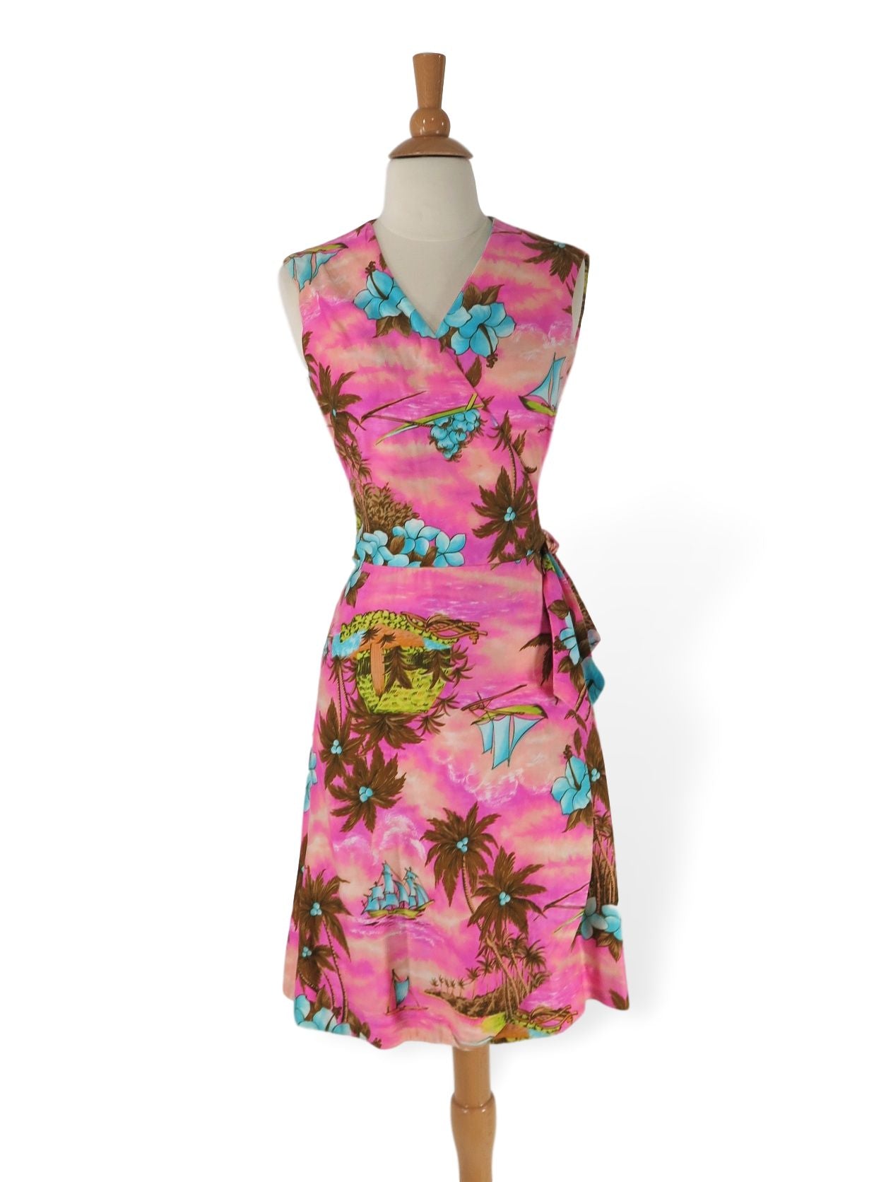 60s/70s Hawaiian Sarong Wrap Dress – Better Dresses Vintage