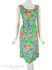 60s Lime Green Shift - closer view