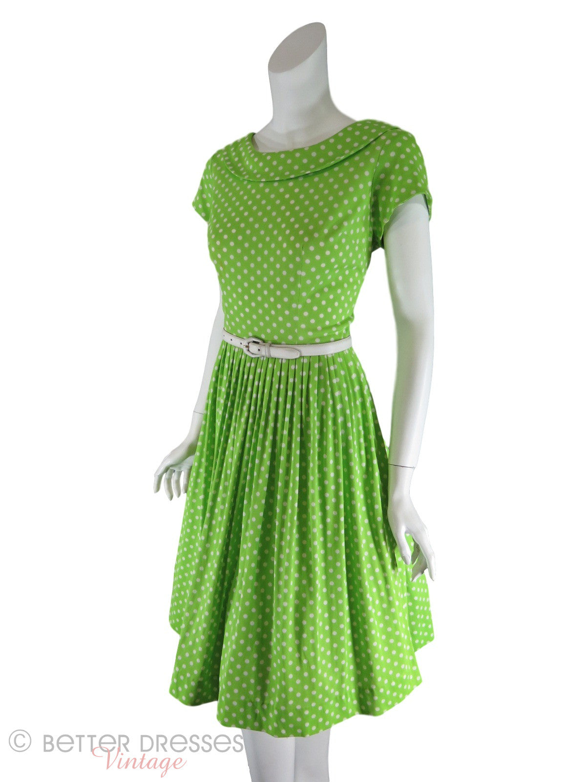 60s Lime Green Polka Dot Day Dress Better Dresses Vintage 60s Lime Green Polka Dot Day Dress Better Dresses Vintage
