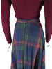 70s Pleated Wool Skirt - back close view