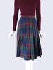 70s Pleated Wool Skirt - close view