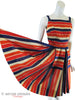 50s Dress With Bold Stripes