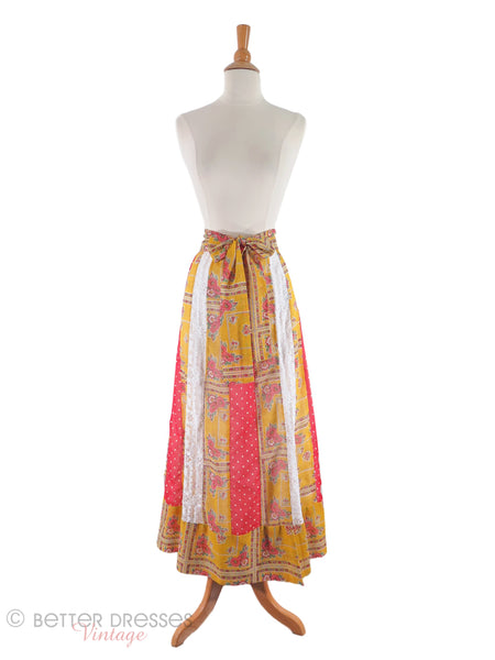 70s Chessa Davis Maxi Skirt - full view