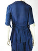 10s Edwardian Blue Silk Dress - back