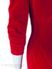 Robe fourreau en velours rouge des années 50/60 - xs, sm