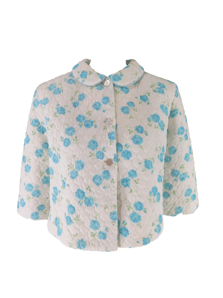 50s/60s Blue Roses Bed Jacket