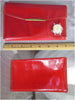 60s Red Leather Wallet With Watch - closed views