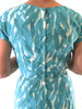 50s/60s Teal Sheath Dress - back