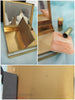 interior compartments open, flaw on back surface