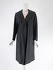 50s Swing Coat in Black with Pink Lining - full view