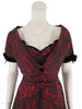 40s/50s Lace Dress & Bolero - close view with jacket