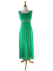 60s Green Chiffon Gown