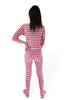60s/70s Footie Pajamas - back view on a person