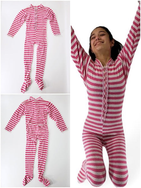 60s/70s Stretch Terry Footy Pajamas