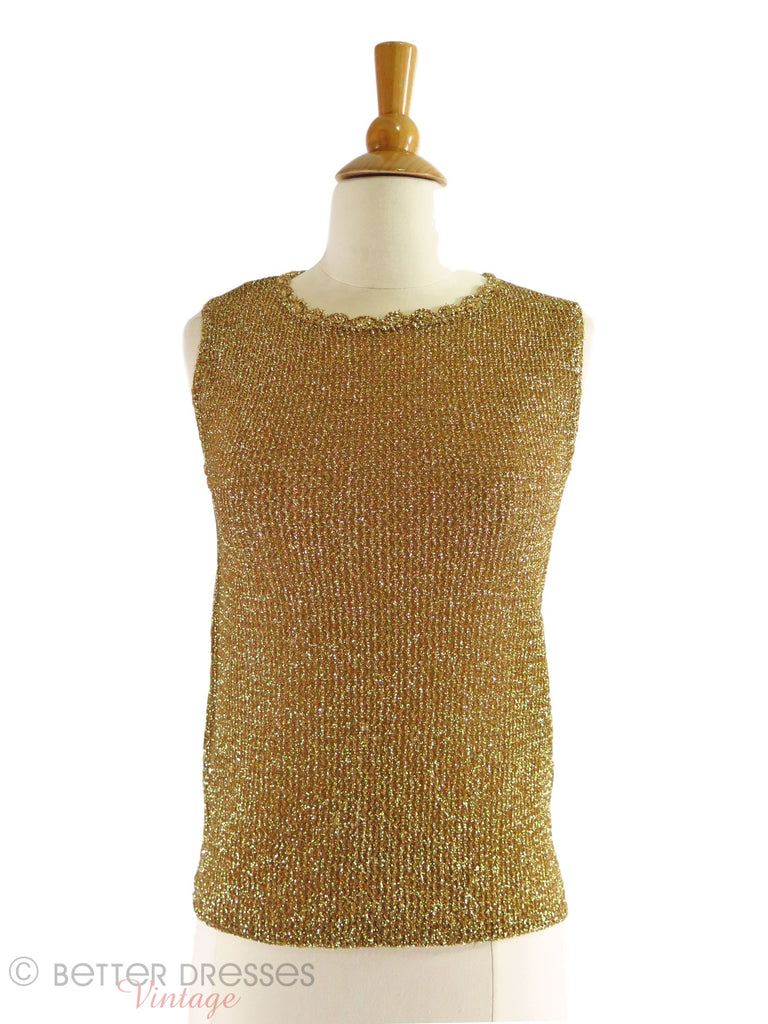 60s Gold Shell Sweater