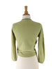 50s/60s Green Wool + Angora Cardigan - back