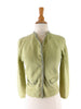 50s/60s Green Wool + Angora Cardigan - neck open