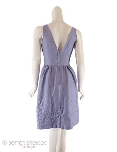 50s/60s Purple Dress - Back