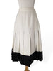 nearly identical skirt in cream with black, available at BDV