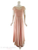 40s Ball Gown in Peach Chiffon - full view