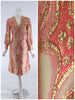 60s Pink Metallic Coat Dress - main image