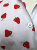 60s Short Sleeve Strawberries Blouse