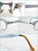 50s Aluminum Cat Eye Eyeglasses