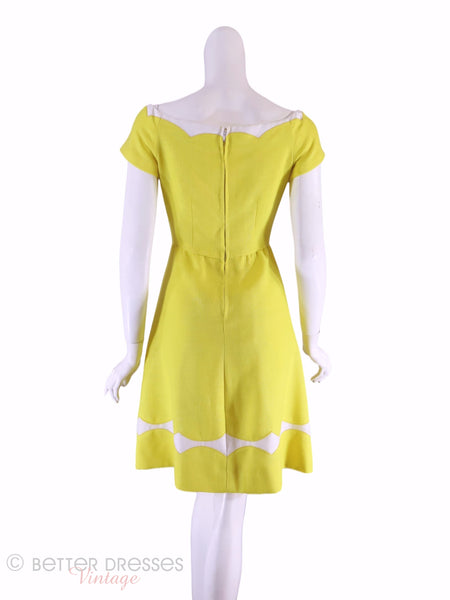 Robe jaune des années 60 - sm, med