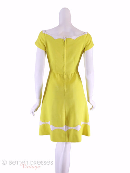 60s Yellow Dress - sm, med