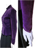 80s Does 40s Jacket in Purple Velvet - Sleeve