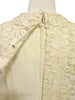 60s Cream Lace Mini Shift Dress