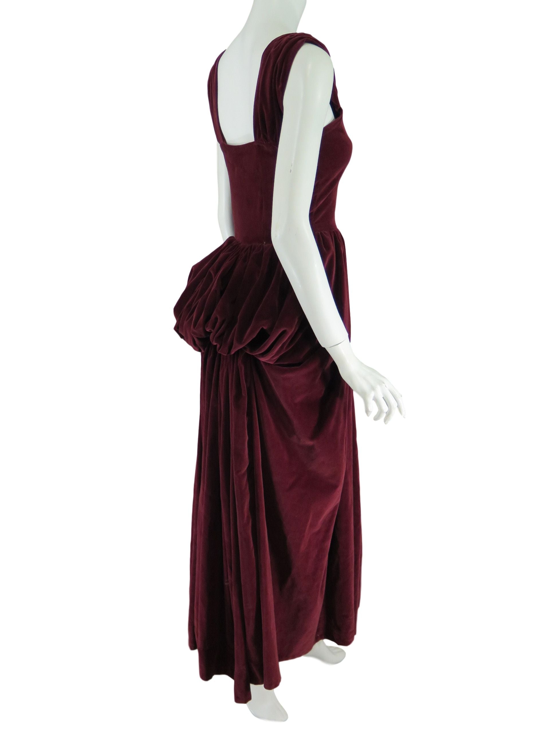 Vintage Velvet Long Women's High Slit Evening Formal Dress | SHEIN USA