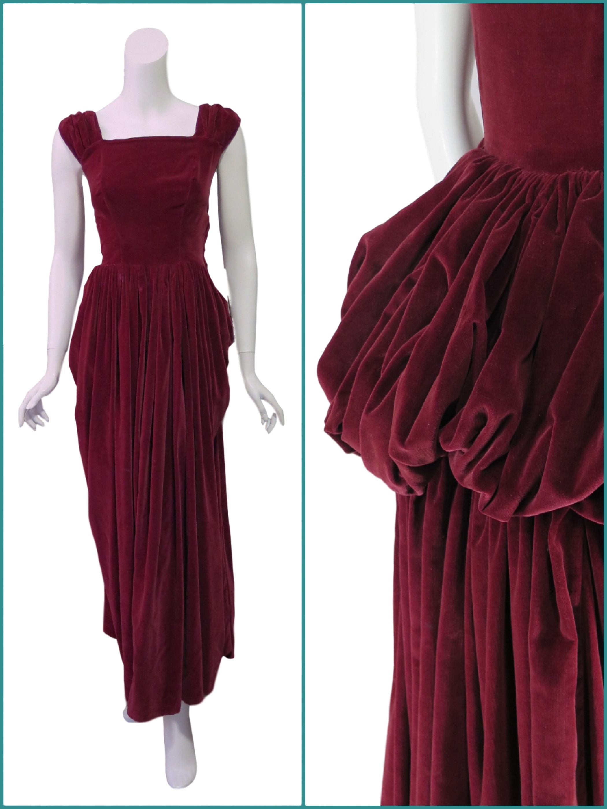 Plus Size Velvet Vintage Evening Dress– Hello Curve