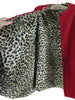 40s Red and Leopard Cape - interior
