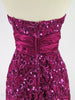 Sequined Slim Gown - back close-up