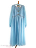 1960s Mike Benet Formals Plus Size Light Blue Gown