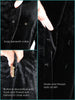 Vintage 1930s Black Velvet dress - closure details