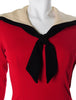 40s Style 50s/60s Vintage Sailor Dress - collar detail