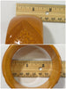 40s Butterscotch Wide Carved Bakelite Bangle - with ruler