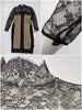 int and details of 50s/60s black lace sheath dress